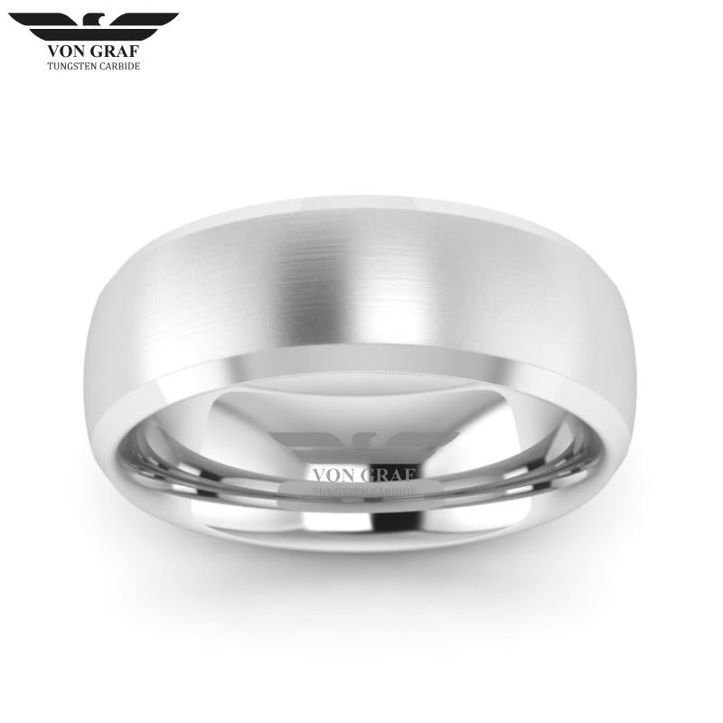 Tungsten Carbide Luxury Fit Ring 8mm