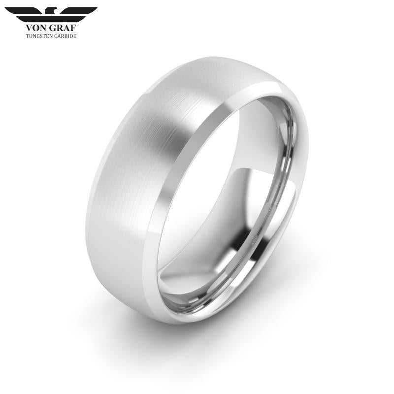 Tungsten Carbide Luxury Fit Ring 8mm