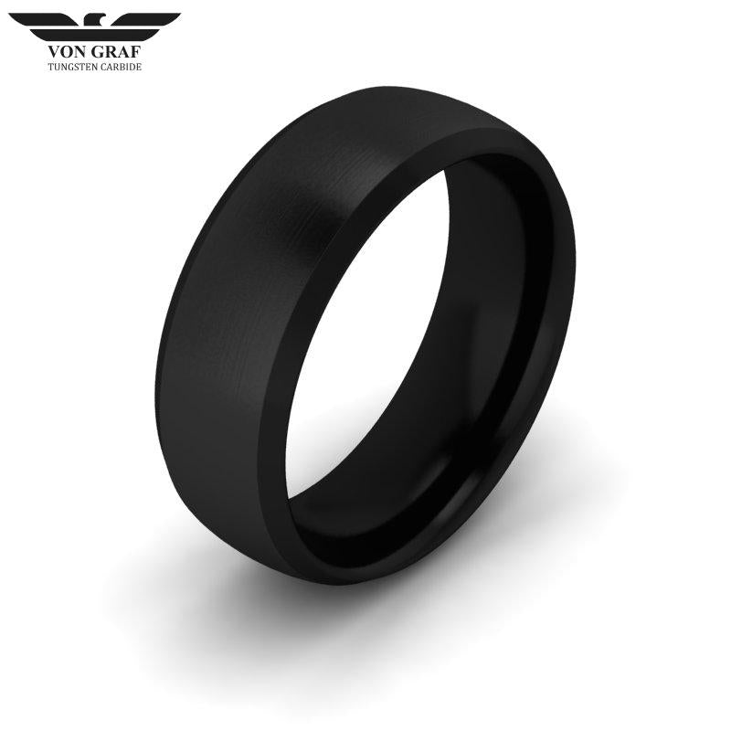 Tungsten Carbide Luxury Fit Ring 8mm