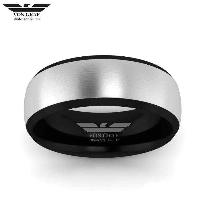 Tungsten Carbide Luxury Fit Ring 8mm