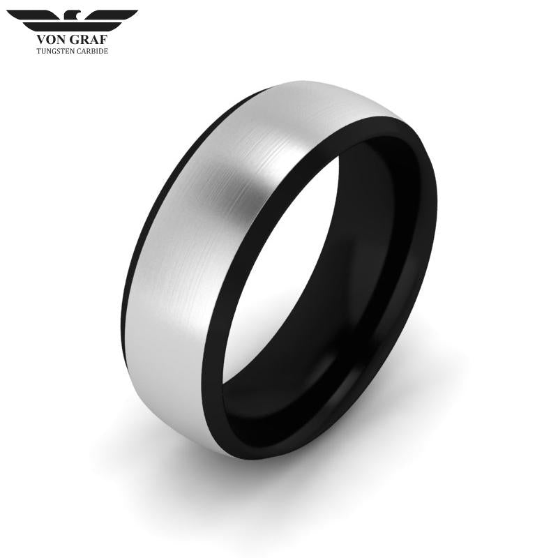 Tungsten Carbide Luxury Fit Ring 8mm