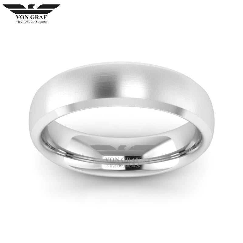 Tungsten Carbide Luxury Fit Ring 6mm