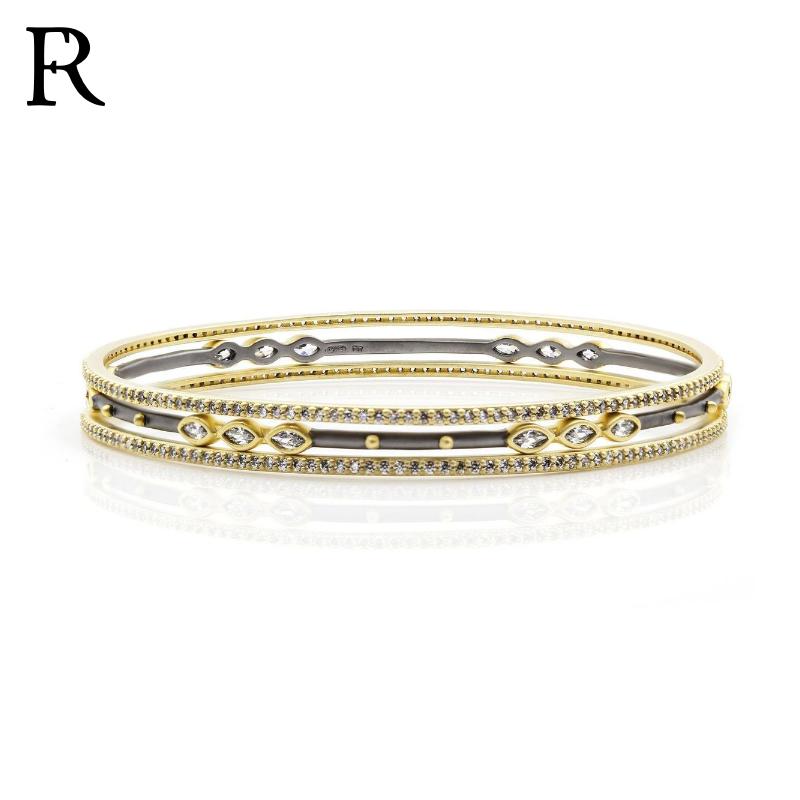 Sterling Silver Bangle - Set Of 3