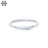 14KW Domed Classic Wedding Ring 2mm