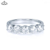 14KW 1.00ctw Shared Prong Natural Diamond Ring 4.5mm