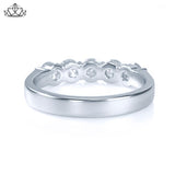 14KW 1.00ctw Shared Prong Natural Diamond Ring 4.5mm