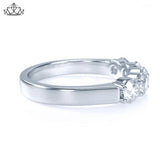 14KW 1.00ctw Shared Prong Natural Diamond Ring 4.5mm