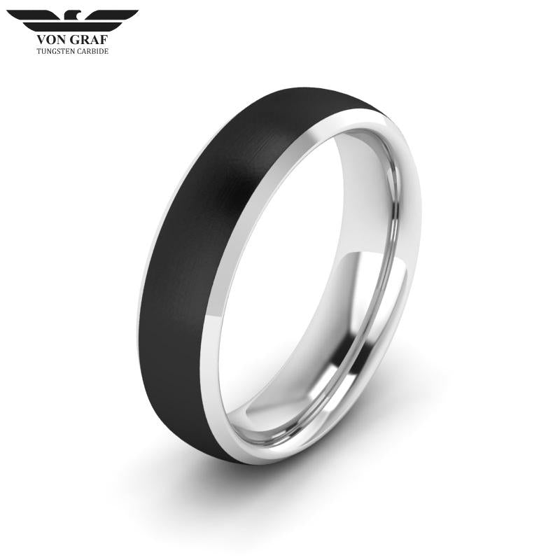 Tungsten Carbide Luxury Fit Ring 6mm